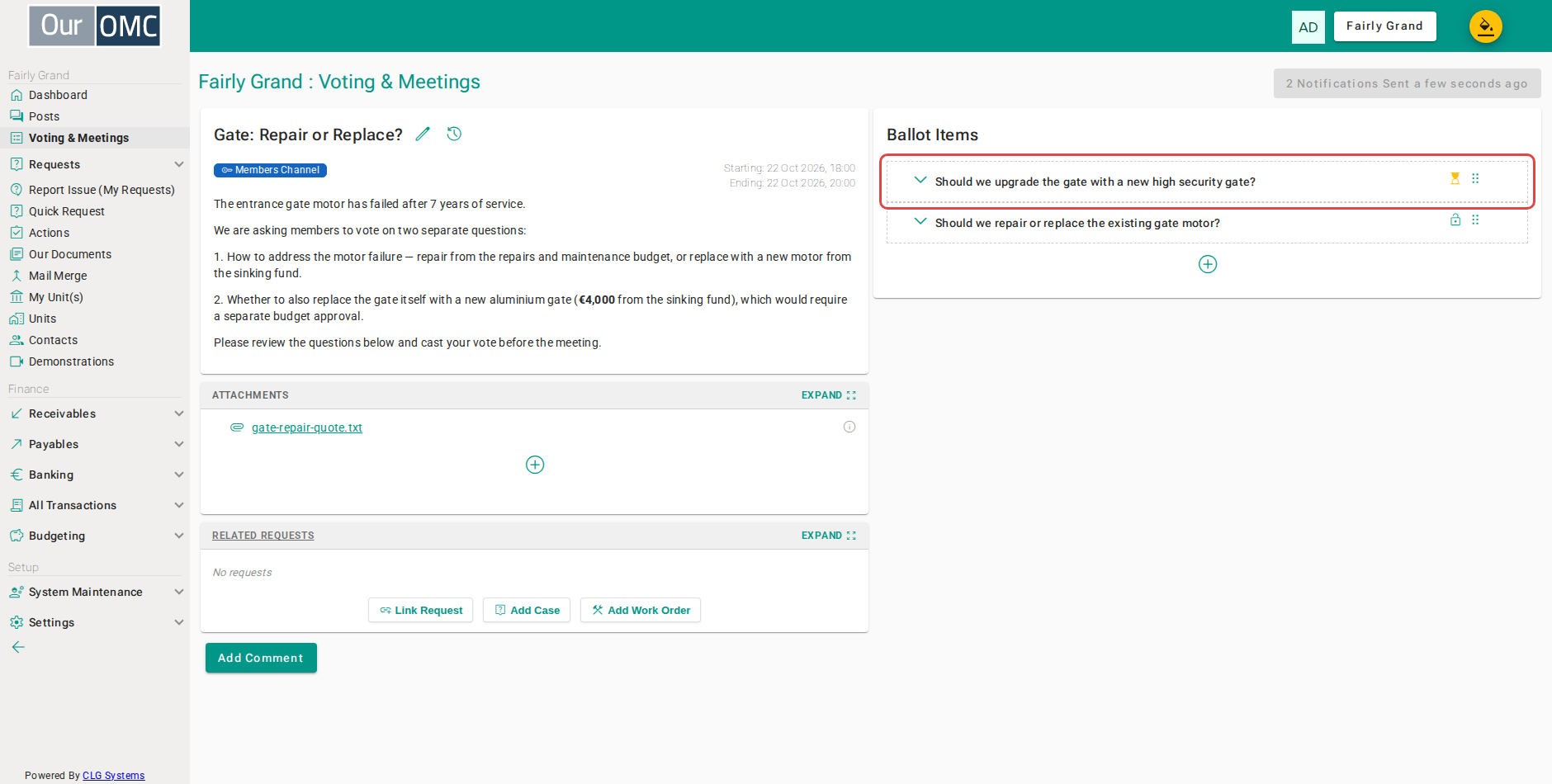 Expand the second question to reveal its controls