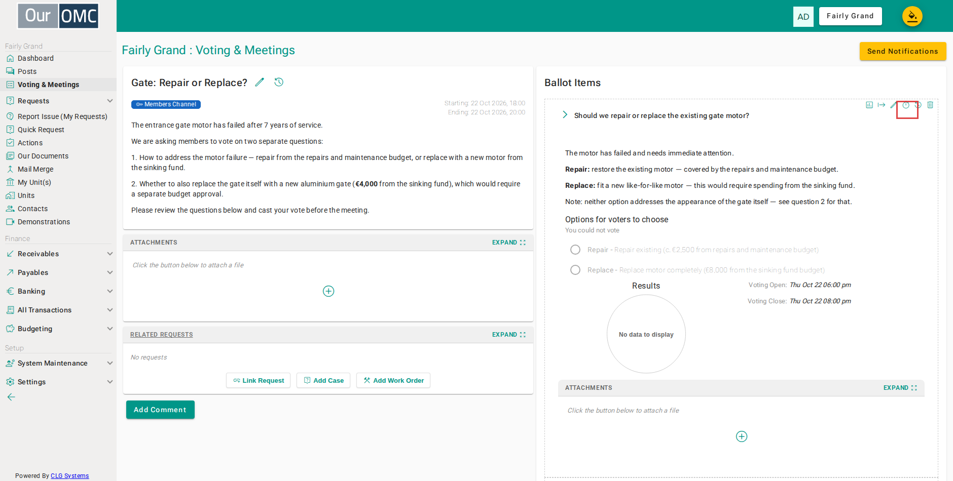 Adjust the voting window without editing the question itself