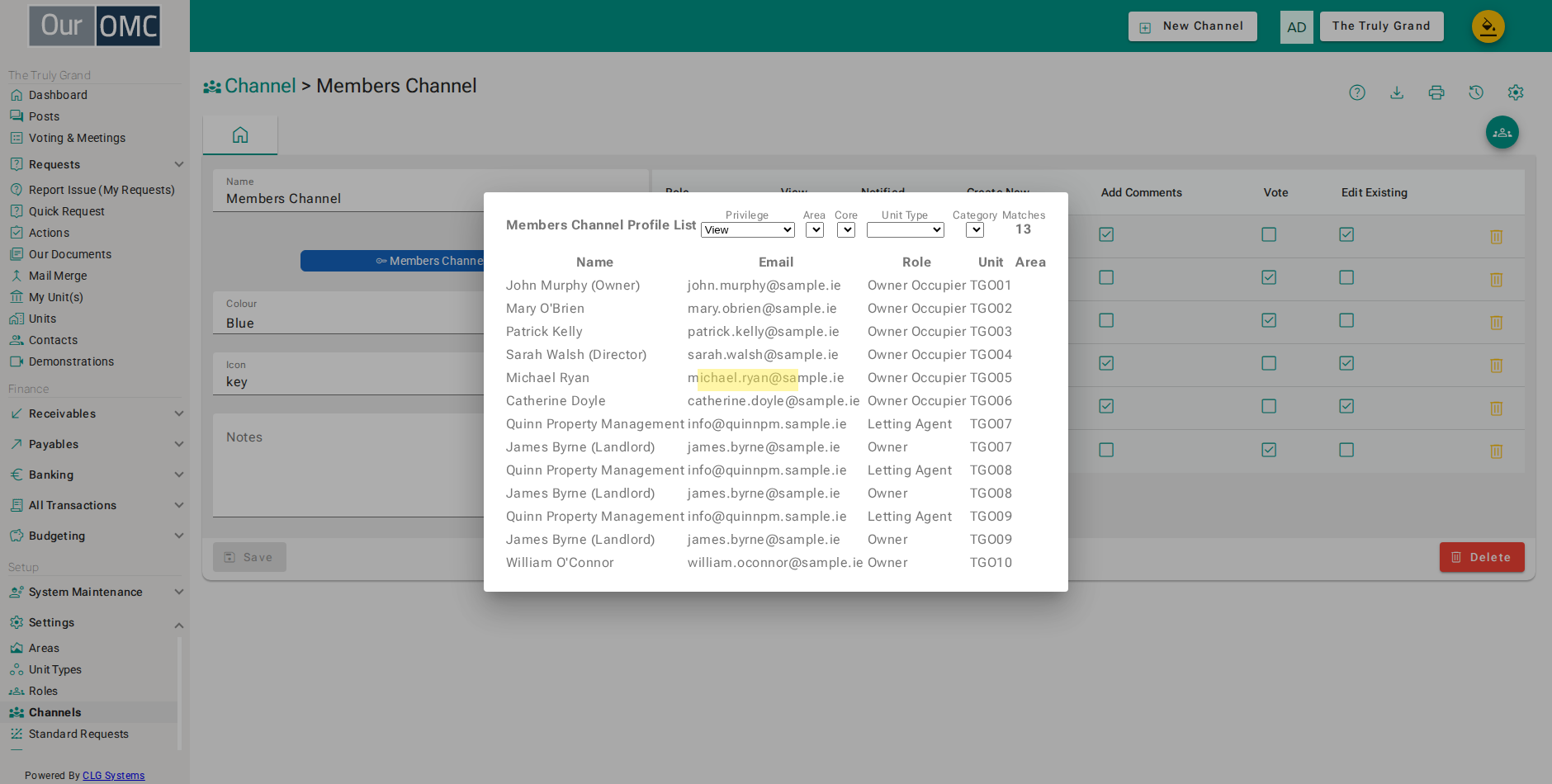 Select [View] from the Privilege filter to see users who have that privilege