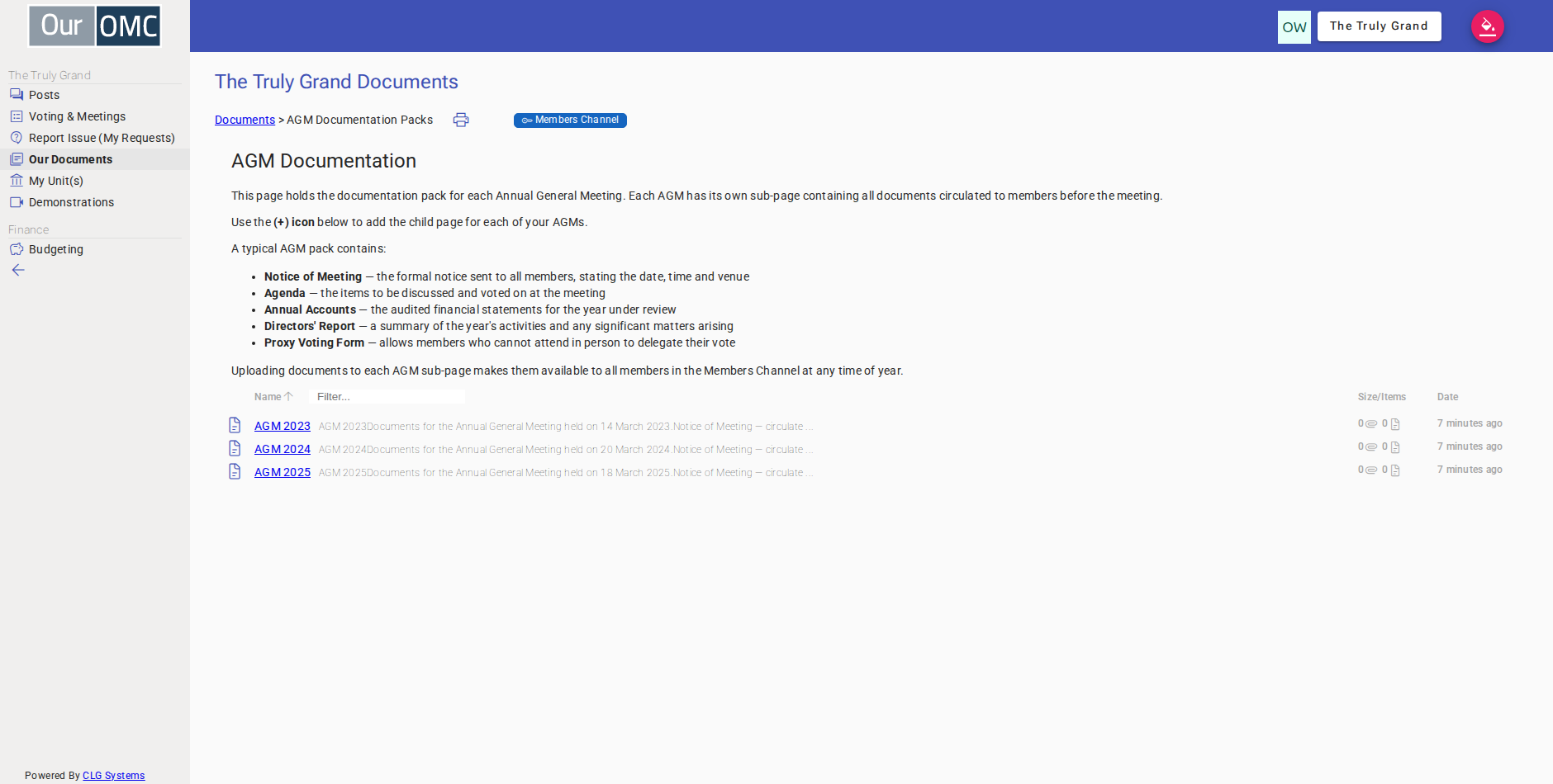 The full details of the document and related child documents and attachments can be viewed