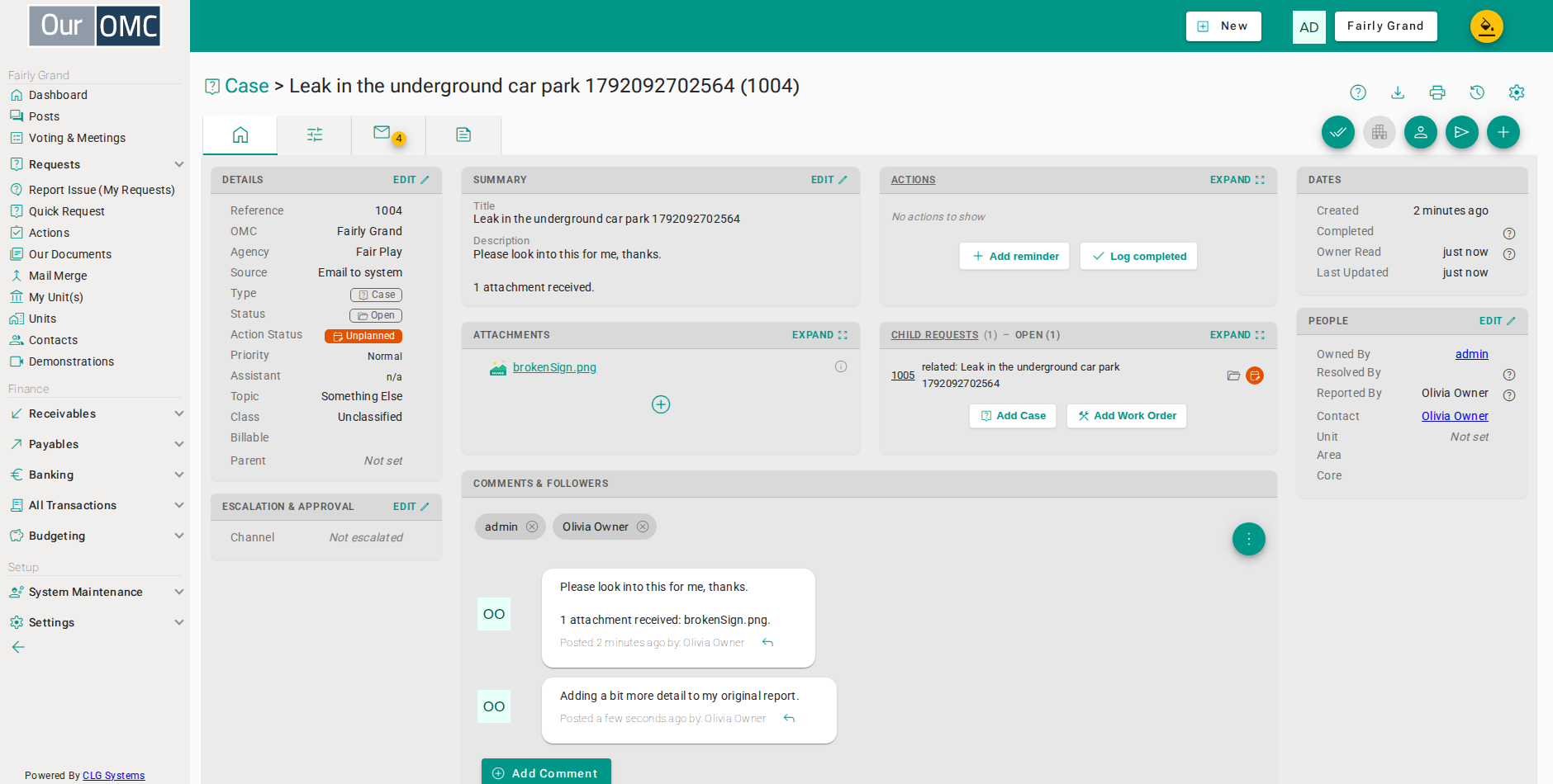 Open the original request to forward it to a supplier for a quote or assessment