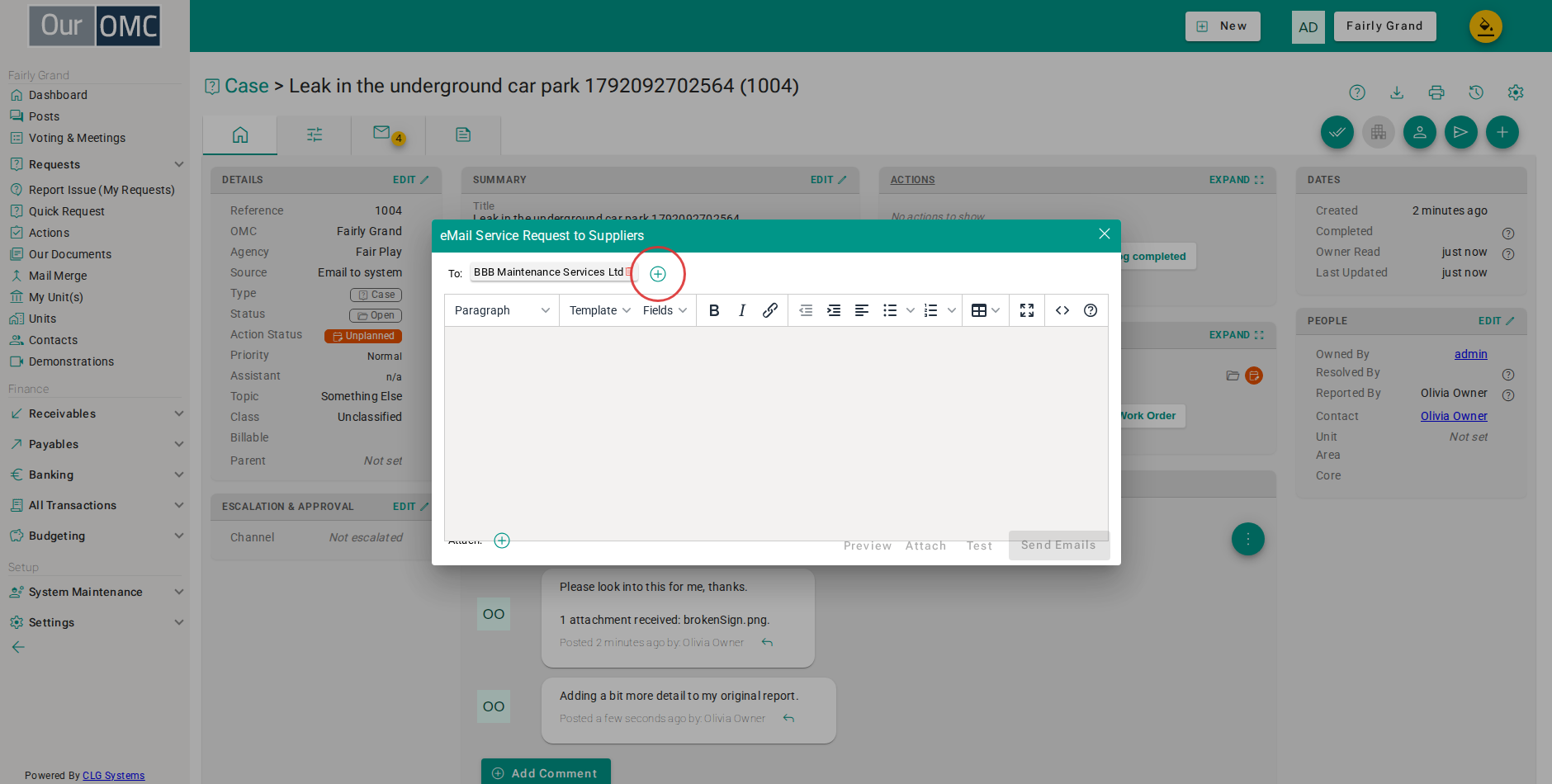 Click the add-supplier button to include a second supplier