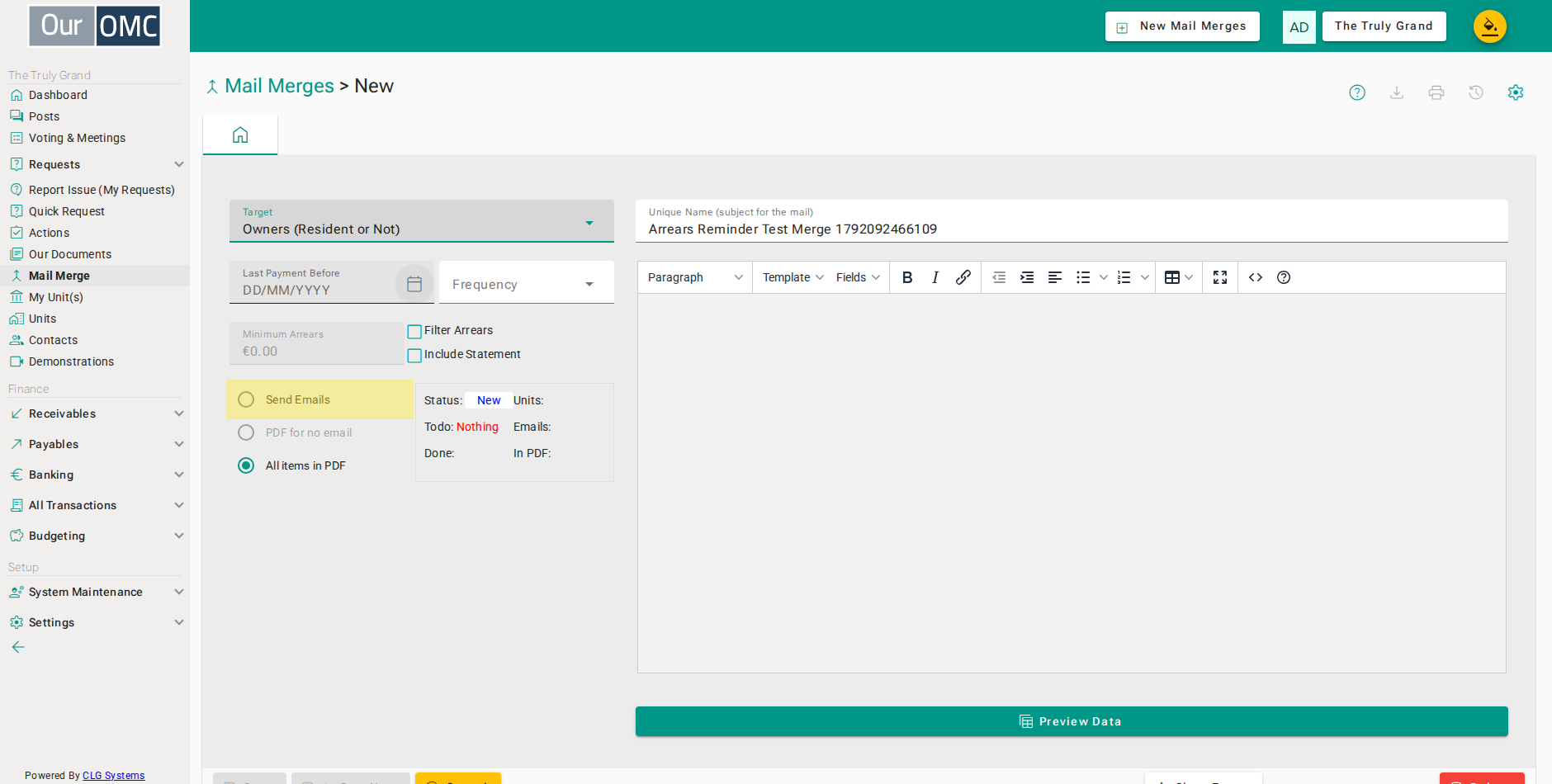 Choose to send by email