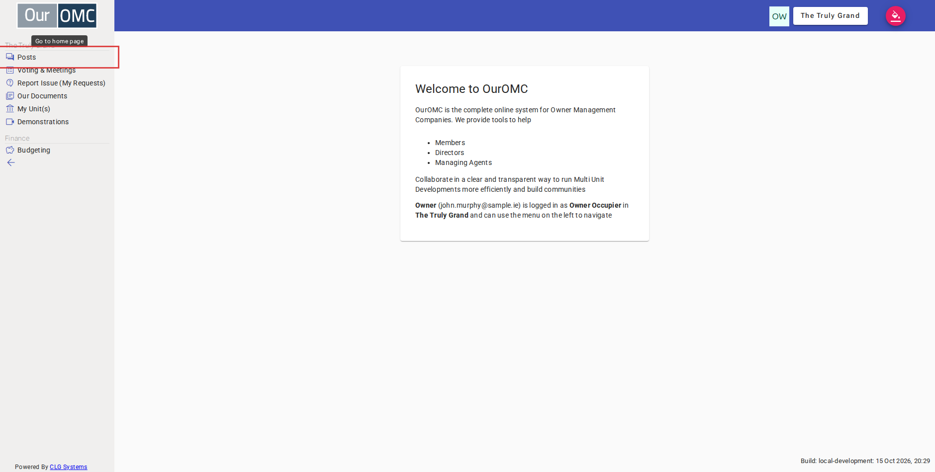 Click [Posts] on the main menu